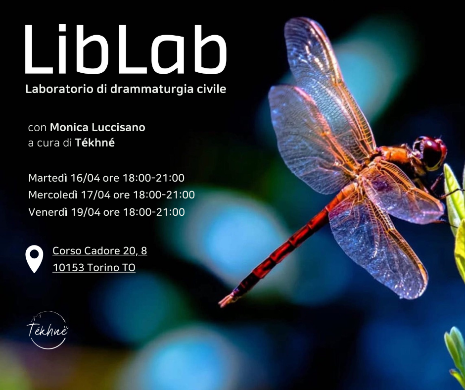 Aperte le iscrizioni per LibLab – Laboratorio di drammaturgia civile